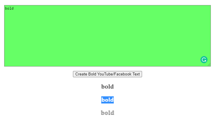 change text to bold step 3